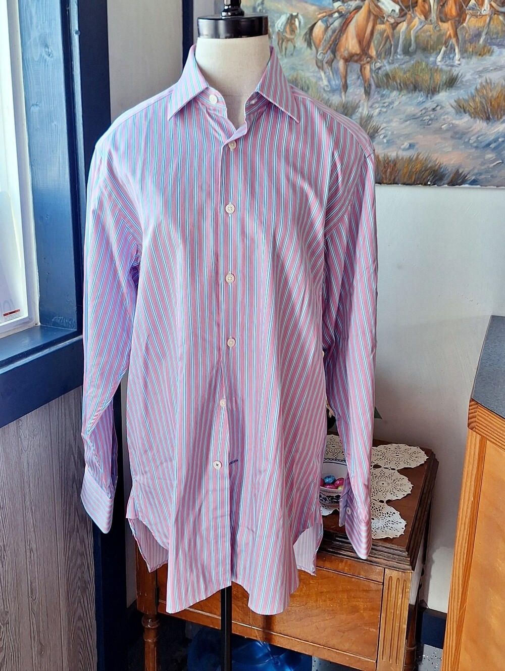 Charles Tyrwhitt Split Yoke Luxury Cotton Dress Shirt RN#116036 15/33 Inch, NWOT